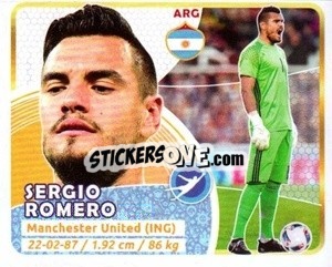 Sticker Sergio Romero - Copa Mundial Russia 2018 n. 233 - GOL
