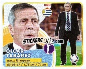 Sticker Tabárez - Copa Mundial Russia 2018 n. 47 - GOL
