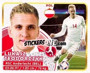 Sticker Teodorczyk - Copa Mundial Russia 2018 n. 553 - GOL
