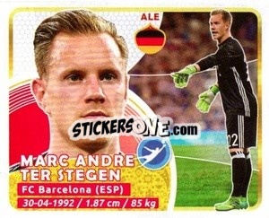 Cromo Ter Stegen - Copa Mundial Russia 2018 n. 377 - GOL
