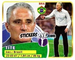 Sticker Tite - Copa Mundial Russia 2018 n. 303 - GOL
