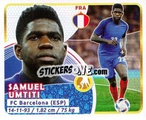 Sticker Umtiti - Copa Mundial Russia 2018 n. 166 - GOL
