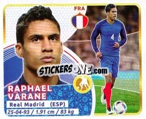 Sticker Varane - Copa Mundial Russia 2018 n. 165 - GOL
