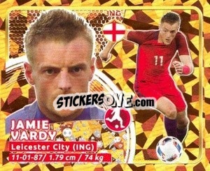 Sticker Vardy - Copa Mundial Russia 2018 n. 481 - GOL
