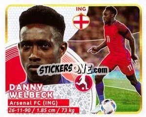 Sticker Welbeck - Copa Mundial Russia 2018 n. 478 - GOL
