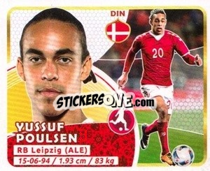 Sticker Yussuf Poulsen - Copa Mundial Russia 2018 n. 211 - GOL
