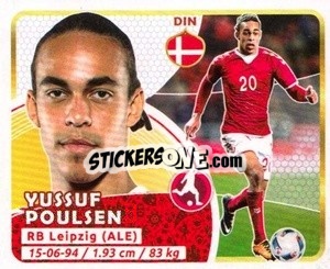 Sticker Yussuf Poulsen - Copa Mundial Russia 2018 - GOL
