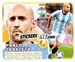 Sticker Zabaleta - Copa Mundial Russia 2018 - GOL
