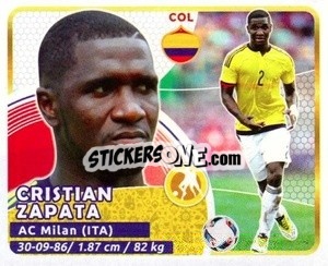 Sticker Zapata - Copa Mundial Russia 2018 - GOL
