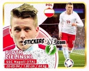 Sticker Zielinski - Copa Mundial Russia 2018 - GOL
