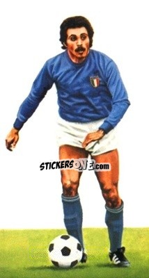 Sticker Franco Causio - World Cup Soccer All Stars 1978 - GOLDEN WONDER
