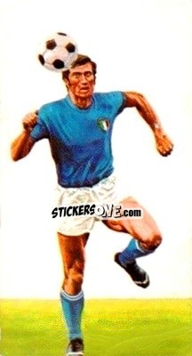 Figurina Giacinto Facchetti - World Cup Soccer All Stars 1978 - GOLDEN WONDER
