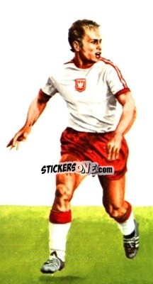 Sticker Grzegorz Lato - World Cup Soccer All Stars 1978 - GOLDEN WONDER
