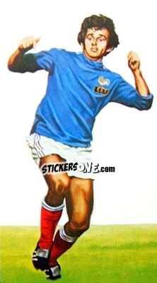 Sticker Michel Platini - World Cup Soccer All Stars 1978 - GOLDEN WONDER
