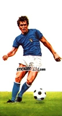 Cromo Roberto Bettega - World Cup Soccer All Stars 1978 - GOLDEN WONDER
