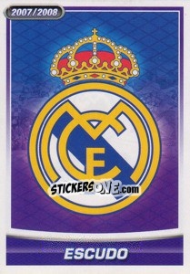 Sticker Escudo - Real Madrid 2007-2008 n. 1 - Panini