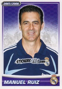 Figurina Manuel Ruiz - Real Madrid 2007-2008 - Panini