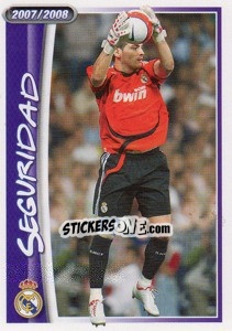 Sticker Casillas (seguridad) - Real Madrid 2007-2008 n. 15 - Panini