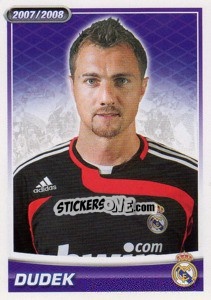 Sticker Dudek (portrait) - Real Madrid 2007-2008 n. 19 - Panini