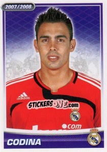 Cromo Codina (portrait) - Real Madrid 2007-2008 - Panini