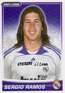 Sticker Sergio Ramos (portrait) - Real Madrid 2007-2008 - Panini