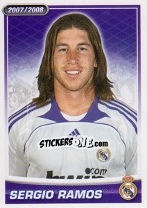 Sticker Sergio Ramos (portrait) - Real Madrid 2007-2008 n. 25 - Panini