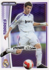 Cromo Miguel Torres (action) - Real Madrid 2007-2008 - Panini
