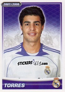 Figurina Miguel Torres (portrait) - Real Madrid 2007-2008 - Panini