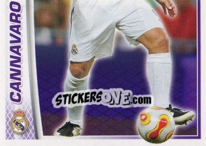 Sticker Fabio Cannavaro - Real Madrid 2007-2008 n. 36 - Panini