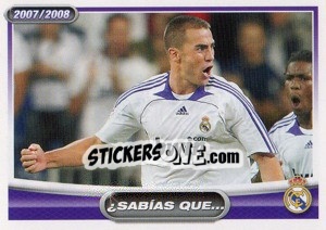 Sticker Fabio Cannavaro (sabais que...?) - Real Madrid 2007-2008 - Panini
