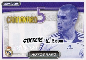 Cromo Fabio Cannavaro (autografo)