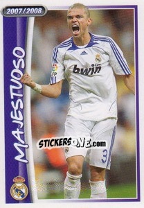 Sticker Pepe (majestuoso) - Real Madrid 2007-2008 n. 45 - Panini