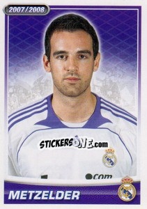 Cromo Metzelder (portrait) - Real Madrid 2007-2008 - Panini