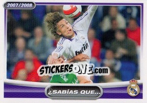 Figurina Heinze (sabais que...?) - Real Madrid 2007-2008 - Panini