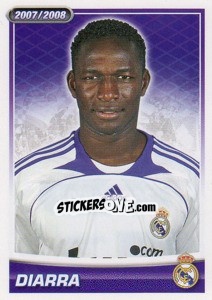 Figurina Mahamadou Diarra (portrait) - Real Madrid 2007-2008 - Panini