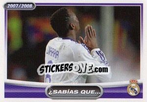 Sticker Mahamadou Diarra (sabais que...?) - Real Madrid 2007-2008 - Panini