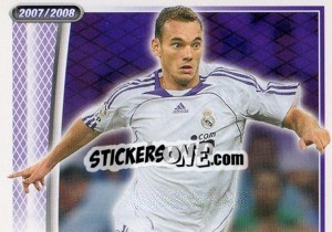 Figurina Sneijder - Real Madrid 2007-2008 - Panini