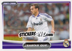 Sticker Sneijder (sabais que...?) - Real Madrid 2007-2008 n. 80 - Panini