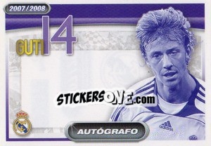 Sticker Guti (autografo) - Real Madrid 2007-2008 - Panini