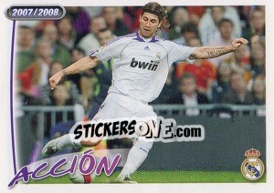 Sticker Sergio Ramos - Real Madrid 2007-2008 n. 91 - Panini