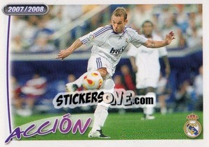 Cromo Sneijder - Real Madrid 2007-2008 - Panini