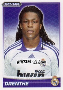 Sticker Drenthe (portrait) - Real Madrid 2007-2008 - Panini