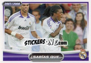 Sticker Drenthe (sabais que...?) - Real Madrid 2007-2008 n. 104 - Panini