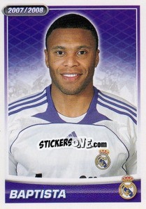 Cromo Baptista (portrait) - Real Madrid 2007-2008 - Panini