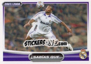 Sticker Baptista (sabais que...?) - Real Madrid 2007-2008 n. 110 - Panini