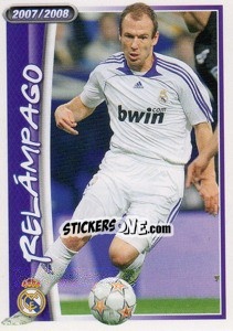 Sticker Robben (relampago) - Real Madrid 2007-2008 n. 117 - Panini