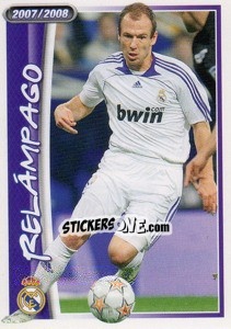 Sticker Robben (relampago) - Real Madrid 2007-2008 - Panini