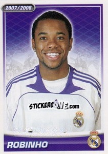Sticker Robinho (portrait) - Real Madrid 2007-2008 n. 121 - Panini