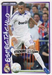 Sticker Robinho (espectaculo) - Real Madrid 2007-2008 n. 123 - Panini