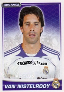Sticker Van Nistelrooy (portrait) - Real Madrid 2007-2008 - Panini